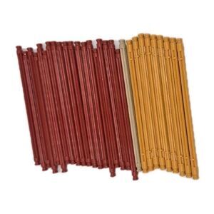 29 K'nex 5 1/8 Inch Rods Mixed Lot Knex Replacement Part Pieces Yellow Red Beige